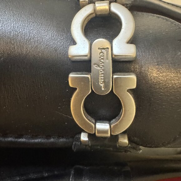Salvatore Ferragamo Black leather Driving Loafers - Picture 5 of 11